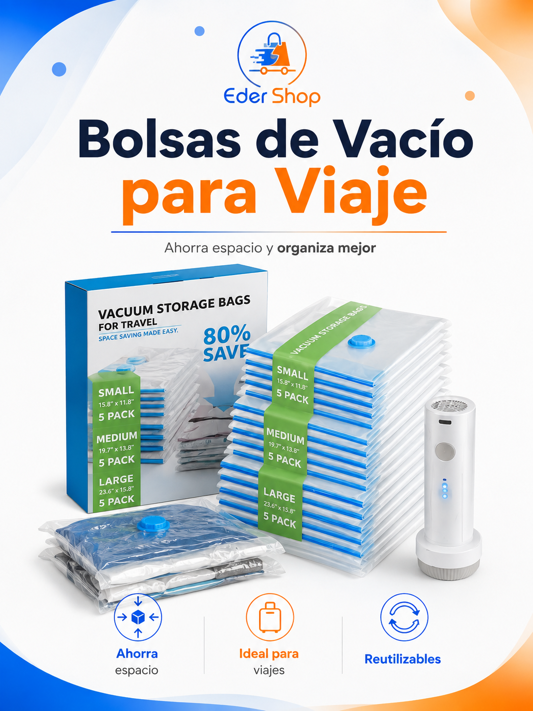 Bolsas de Vacío para Viaje y Organización