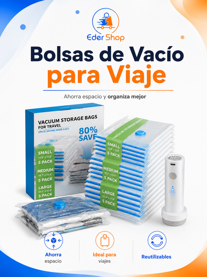 Bolsas de Vacío para Viaje y Organización
