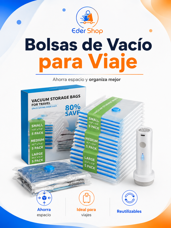 Bolsas de Vacío para Viaje y Organización