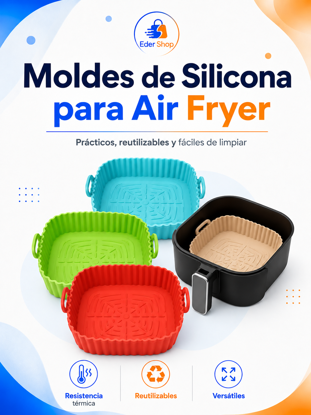 Moldes de Silicona para Air Fryer | Set de 3