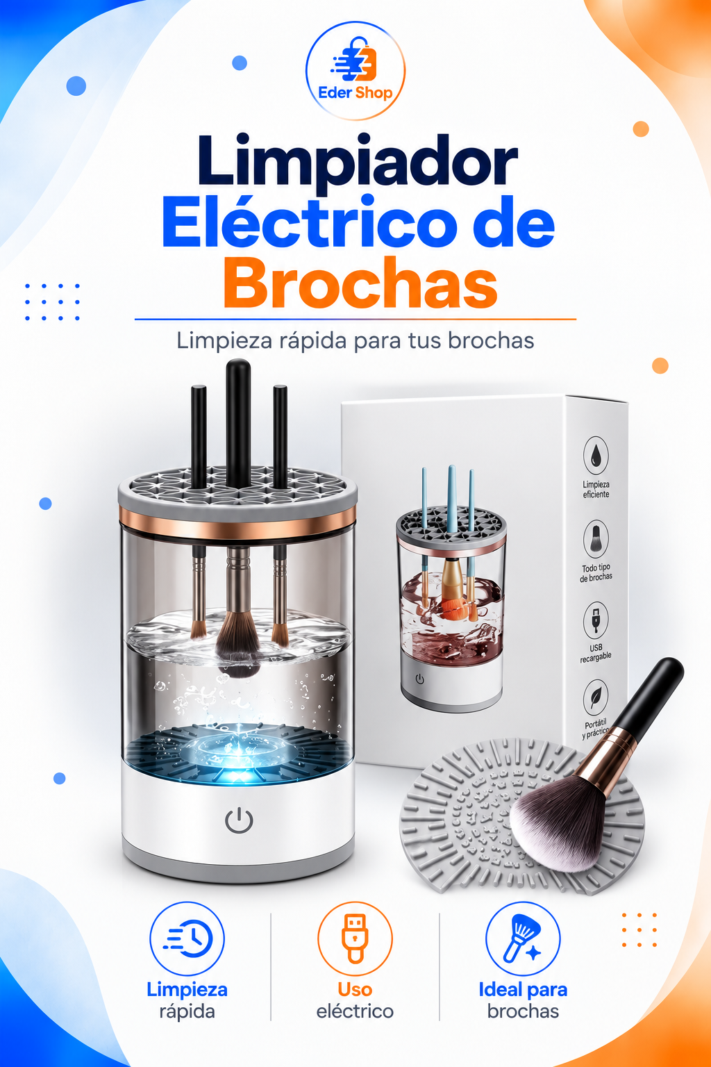 Limpiador Eléctrico de Brochas