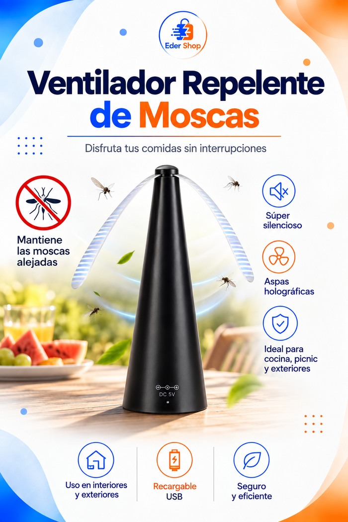 Ventilador Repelente de Moscas