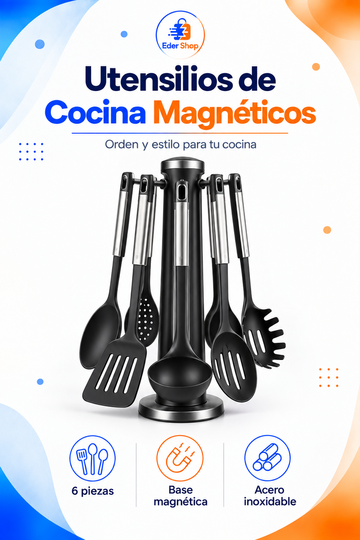 Utensilios de Cocina Magnéticos | Set de 6 Piezas
