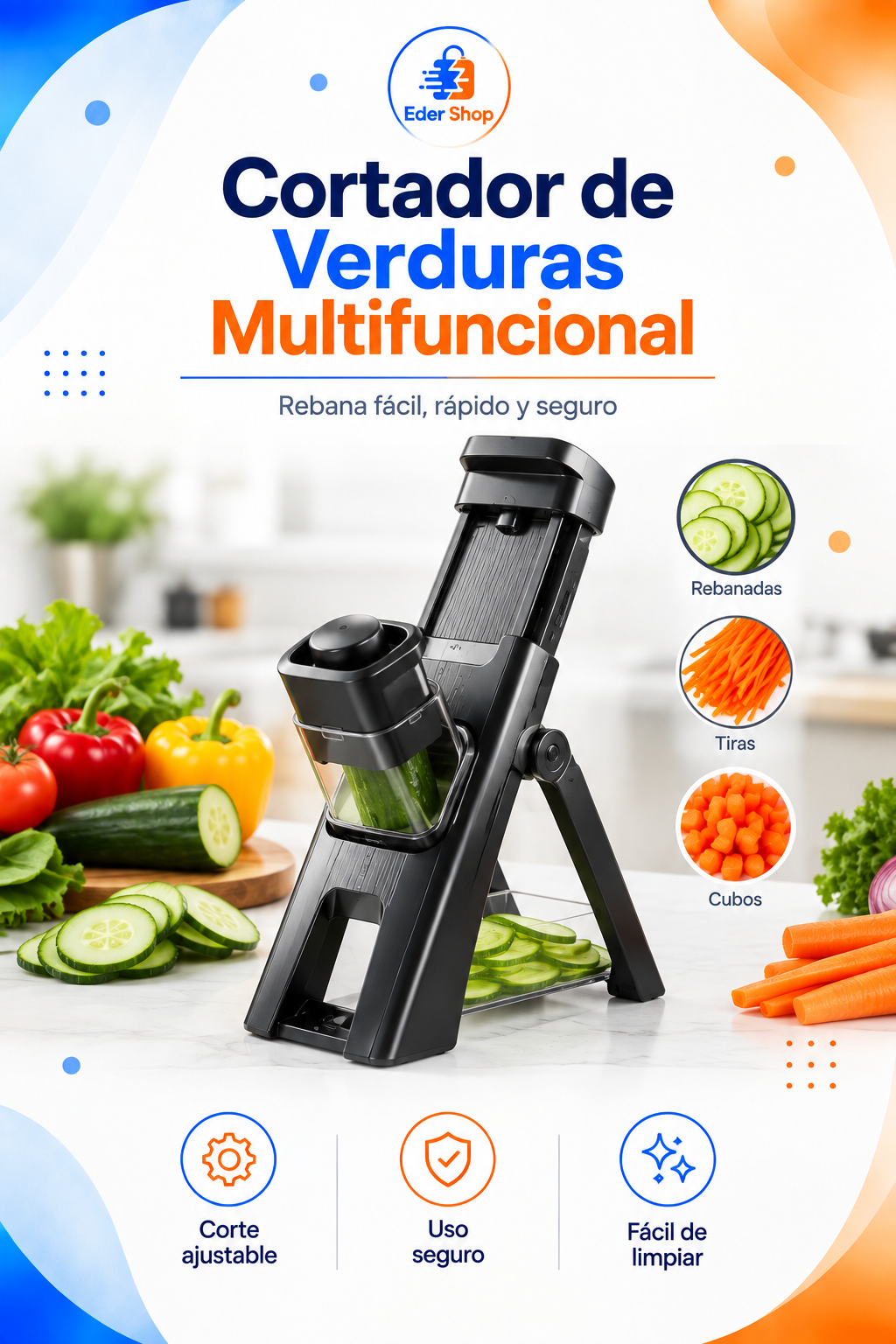 Cortador de Verduras Multifuncional