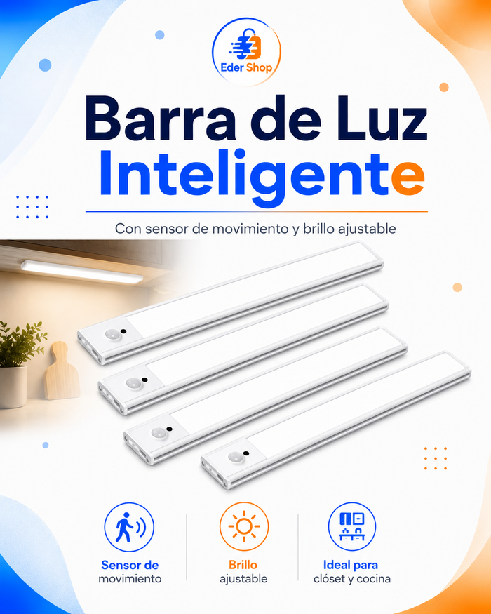 Barra de Luz Inteligente con Sensor de Movimiento