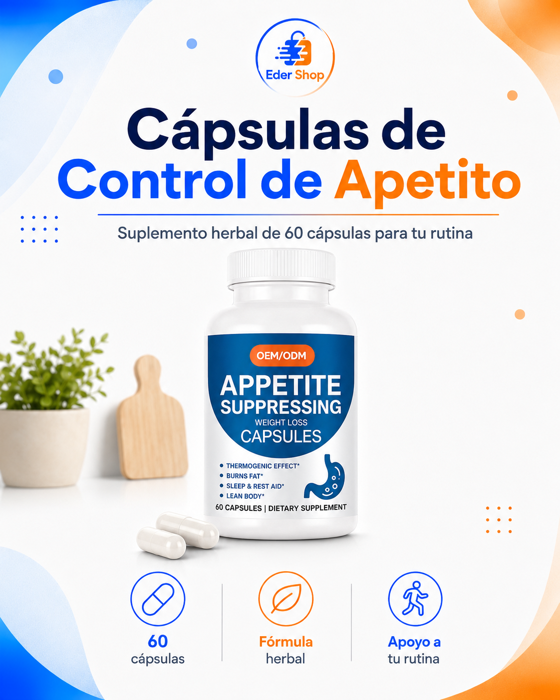 Cápsulas de Control de Apetito | 60 Cápsulas